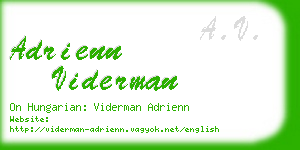 adrienn viderman business card